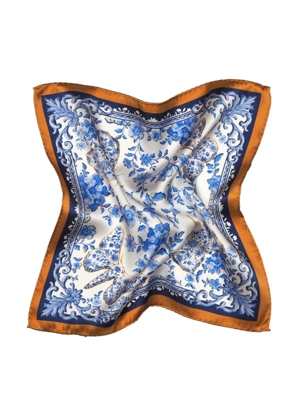 PJ-026 Poszetka Jedwabnik Kr�lewski 100% silk 30x30 cm